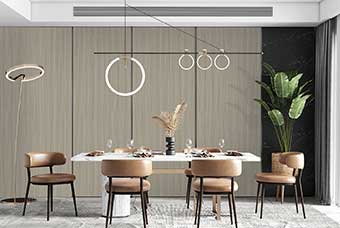 马鞍山轻奢风格-餐厅