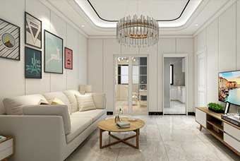 马鞍山现代风格-客厅