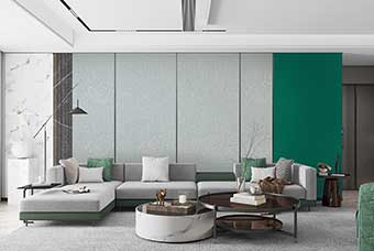 马鞍山轻奢风格-客厅